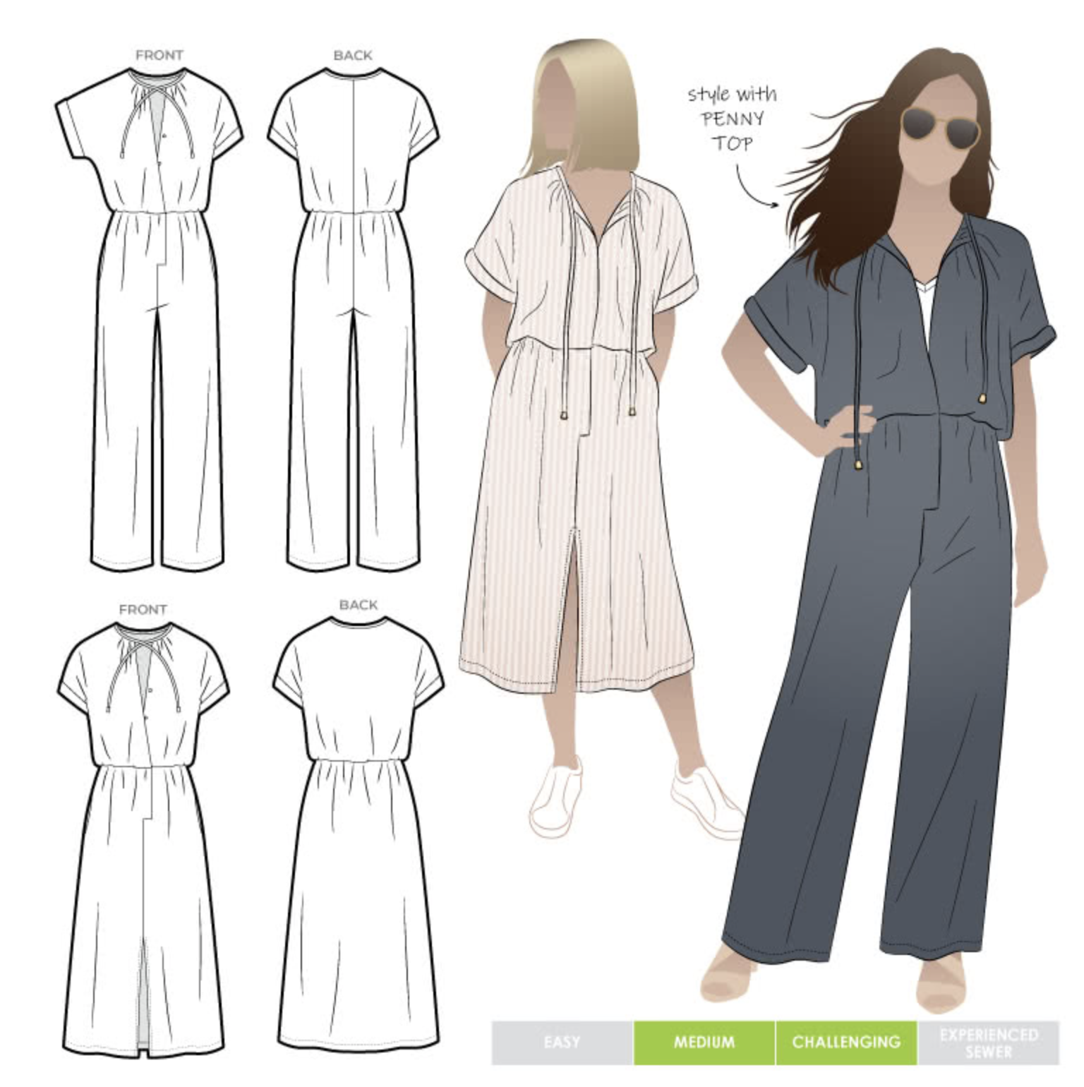 Style Arc Eadie Woven Jumpsuit Dress