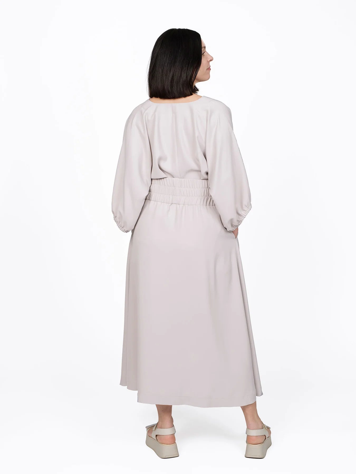 Elastic waist maxi skirt pattern clearance