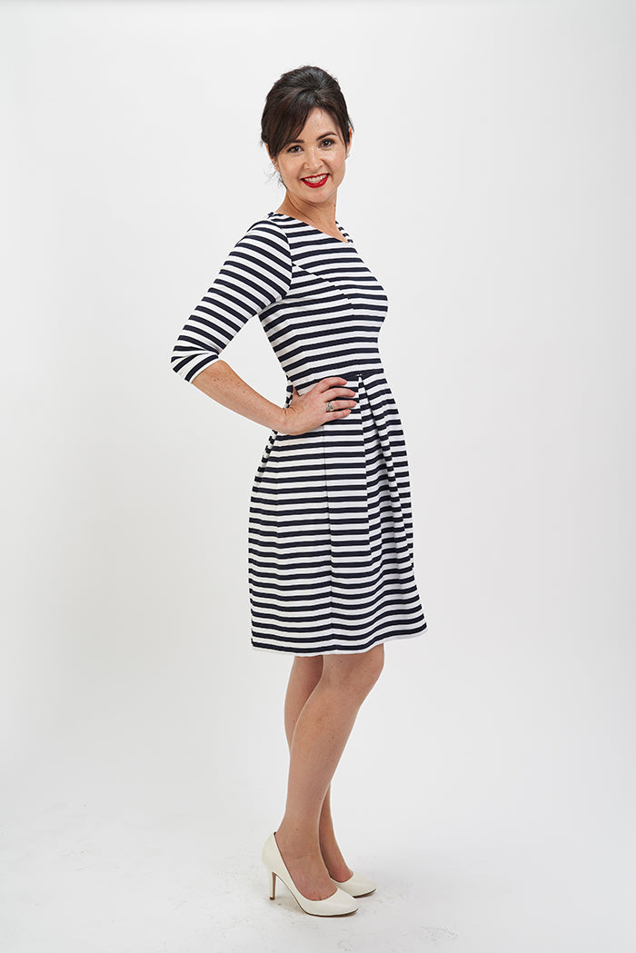 emma fold over knitted dress Sew Over It Emma Dress The Fold Line