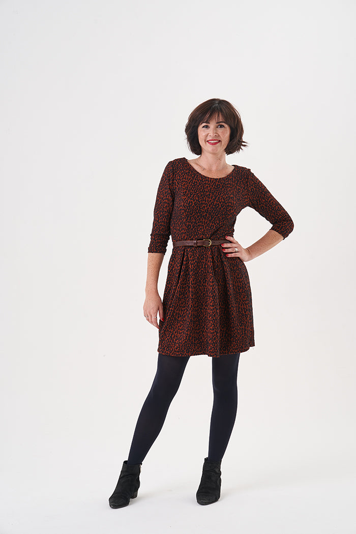 emma fold over knitted dress Sew Over It Emma Dress The Fold Line