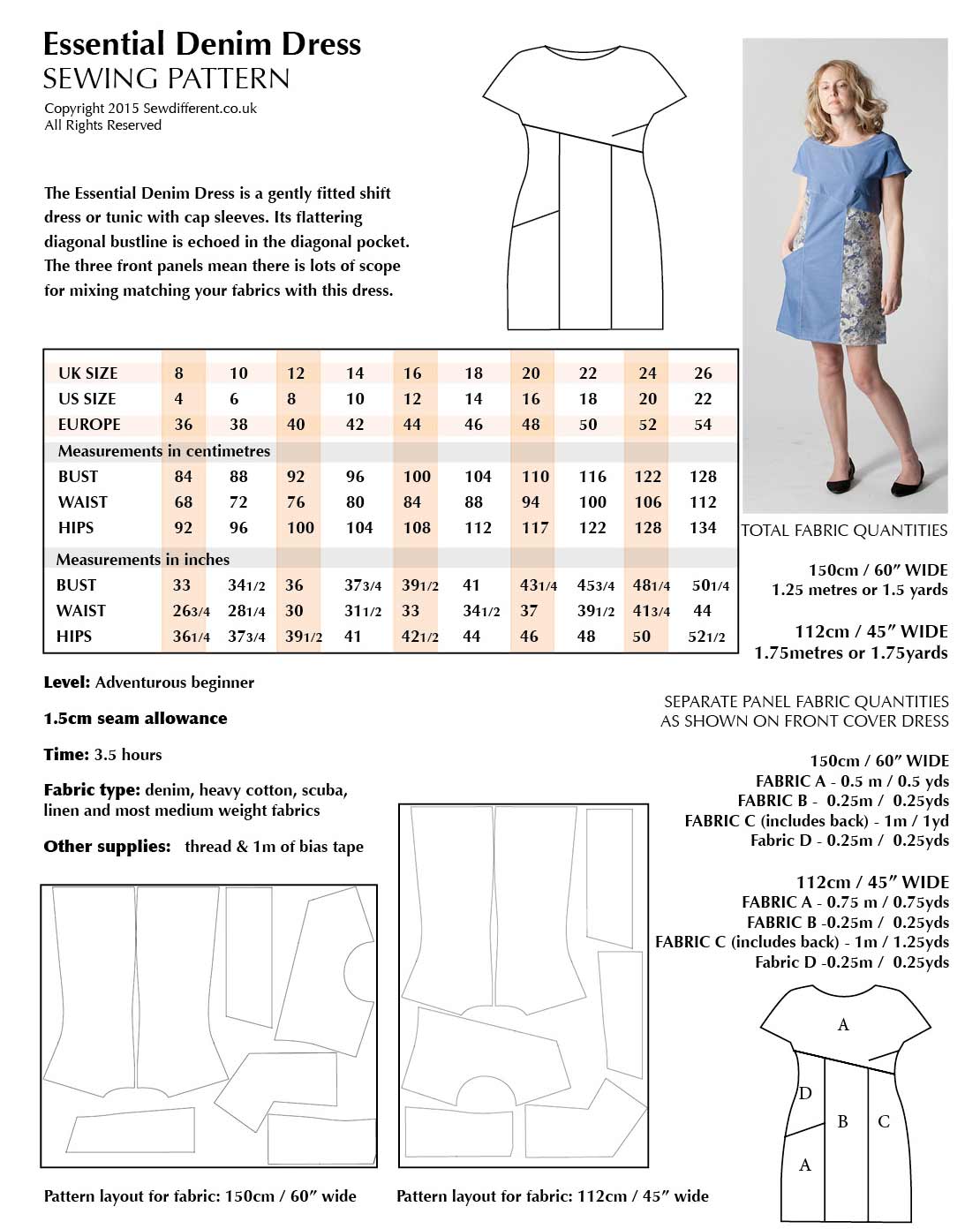 Sew Different Essential Denim Dress The Fold Line Sew Different Essential Denim Dress The Fold Line