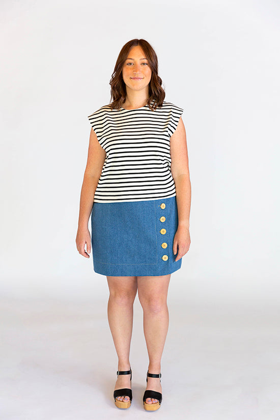 Chalk and Notch Evelyn Skirt