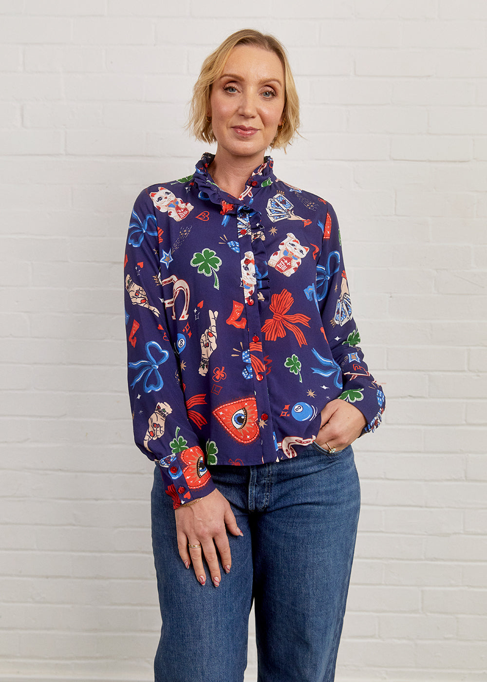 Fabric Godmother Carnation Blouse