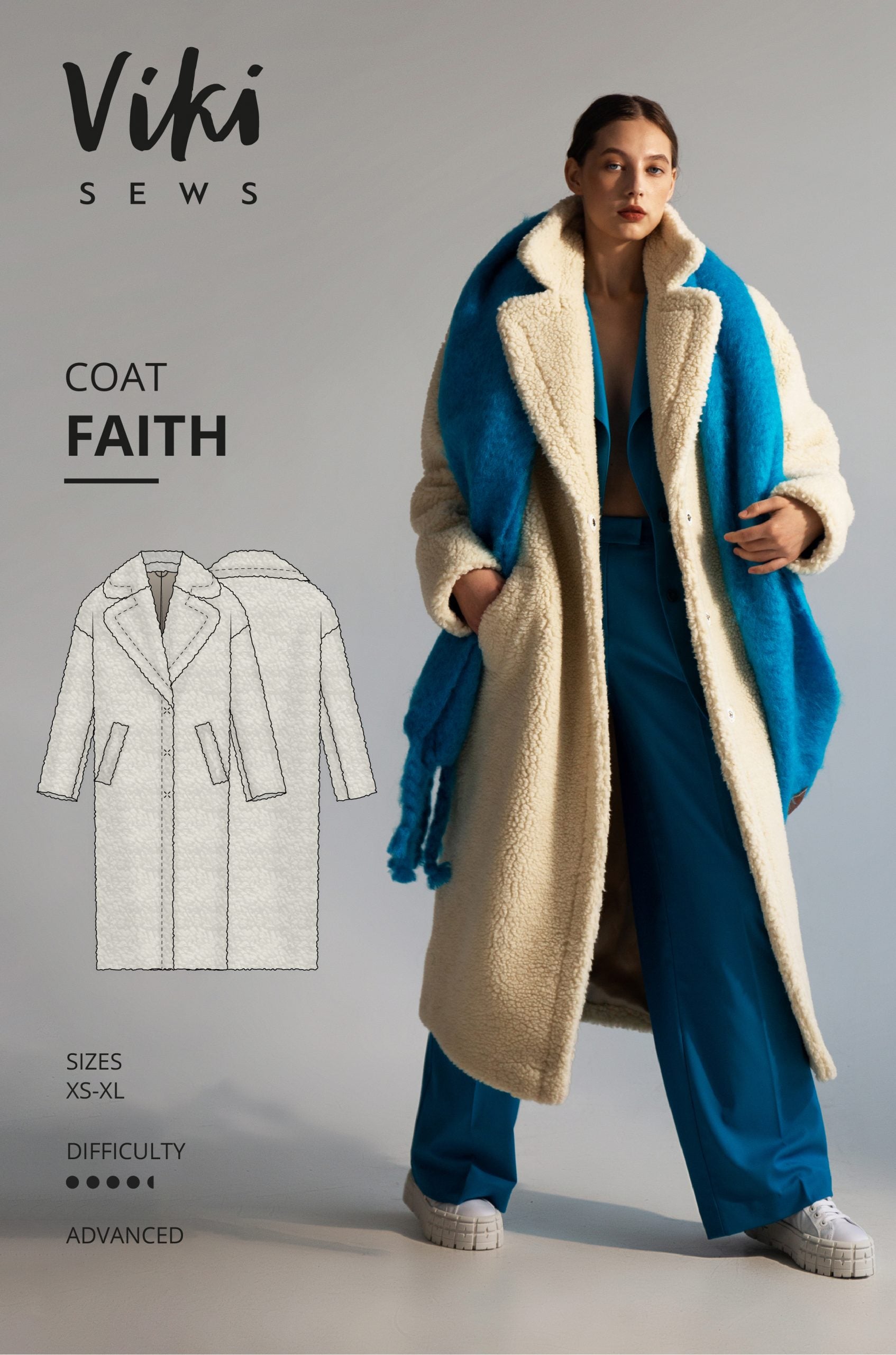 Vikisews Faith Coat – The Fold Line