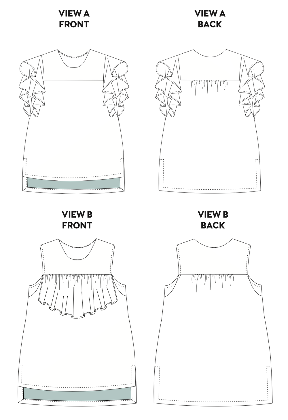 Chalk and Notch Farrah Blouse and Dress – The Fold Line
