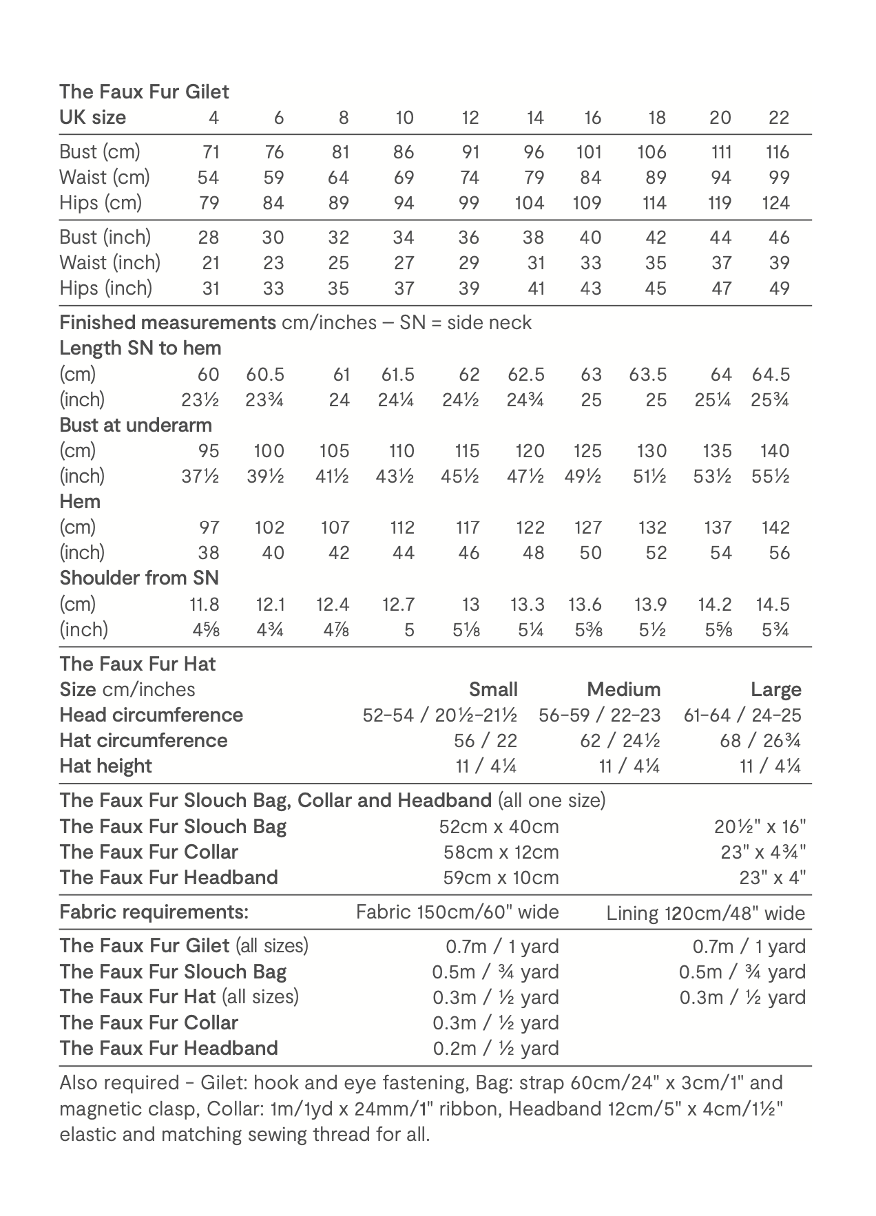 The Maker's Atelier Faux Fur Accessories