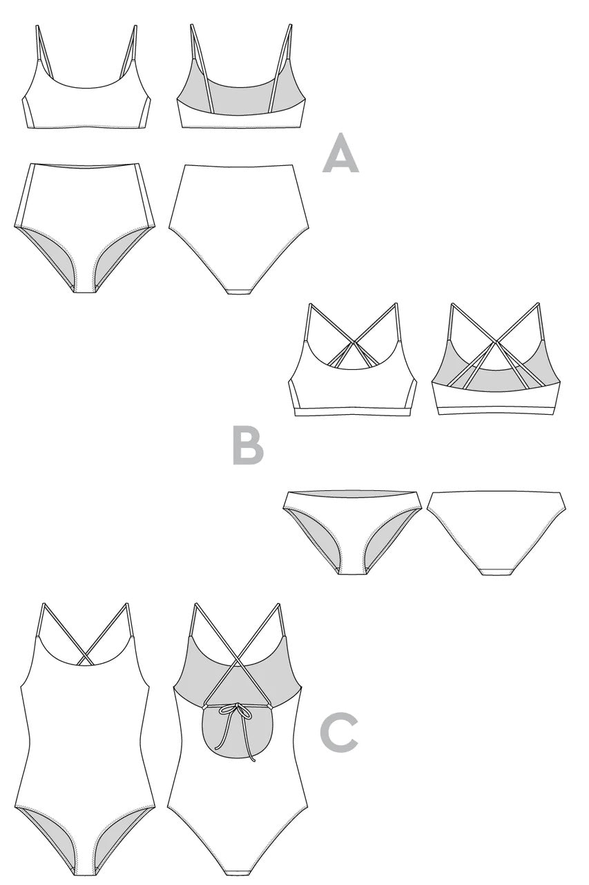 Closet Core Patterns Faye Swimsuit