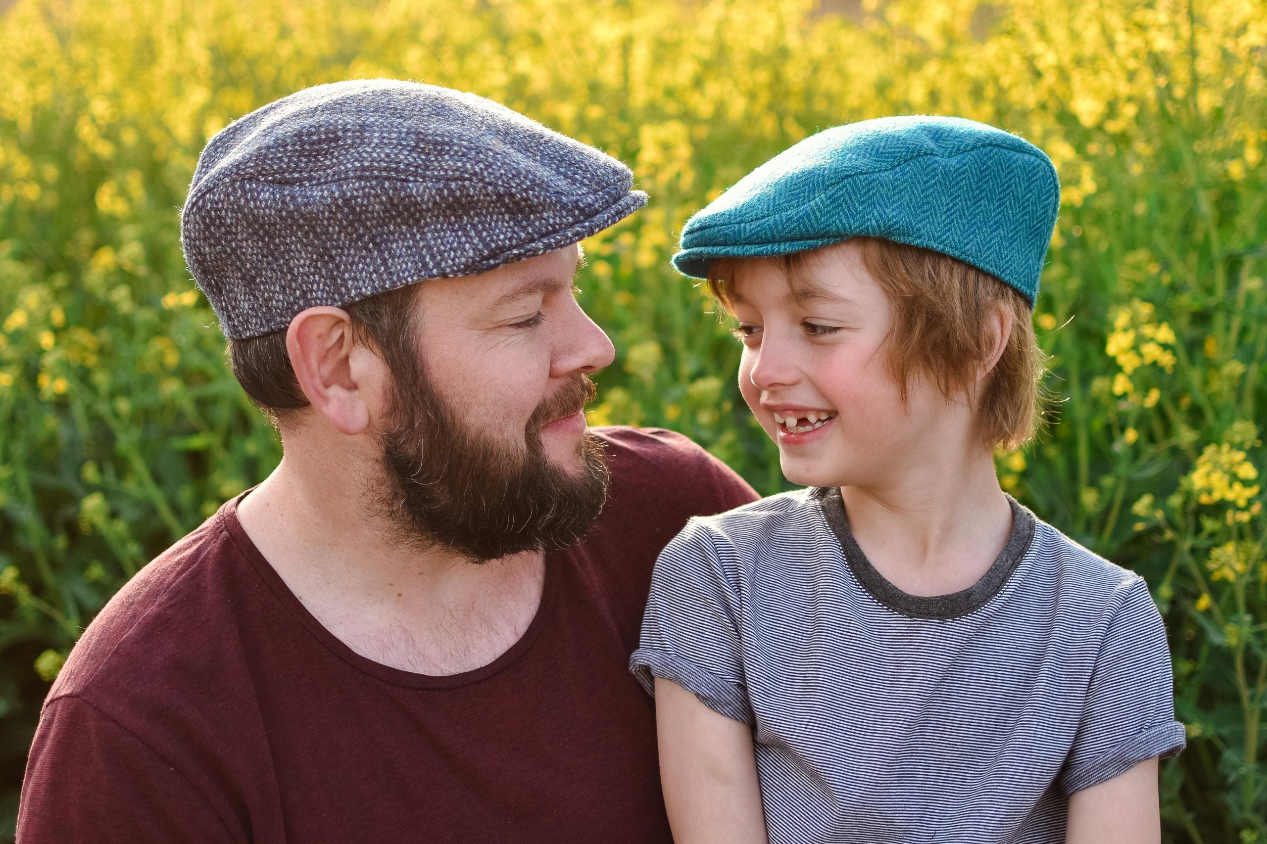 Flat cap with a peak on sale