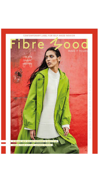 A sewing pattern magazine from Fibre Mood on The Fold Line. A magazine with 12 patterns and many style variations for autumn/winter, including dresses, blouses and tops, trousers, a skirt, cardigan, jacket and jumpsuit for women.