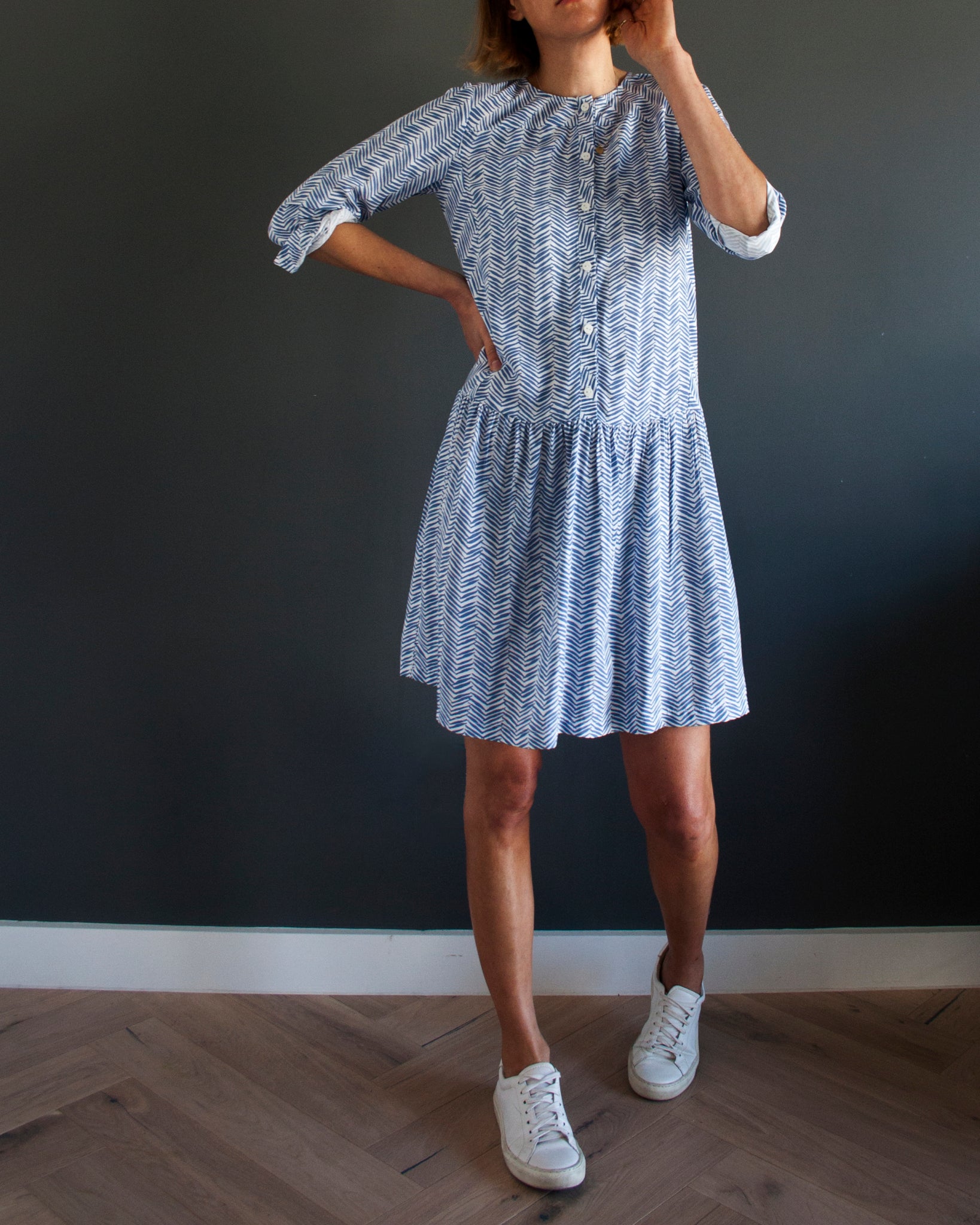 French Navy Fleetwood Dress