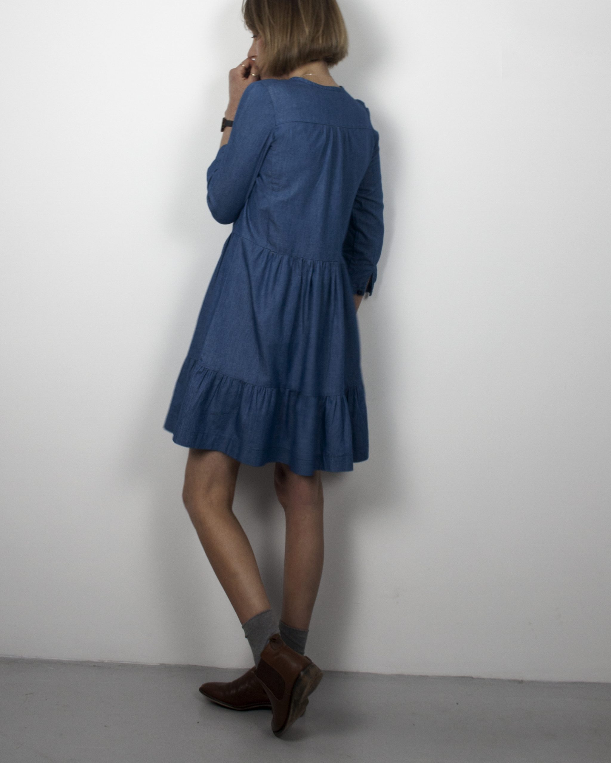 French Navy Fleetwood Dress