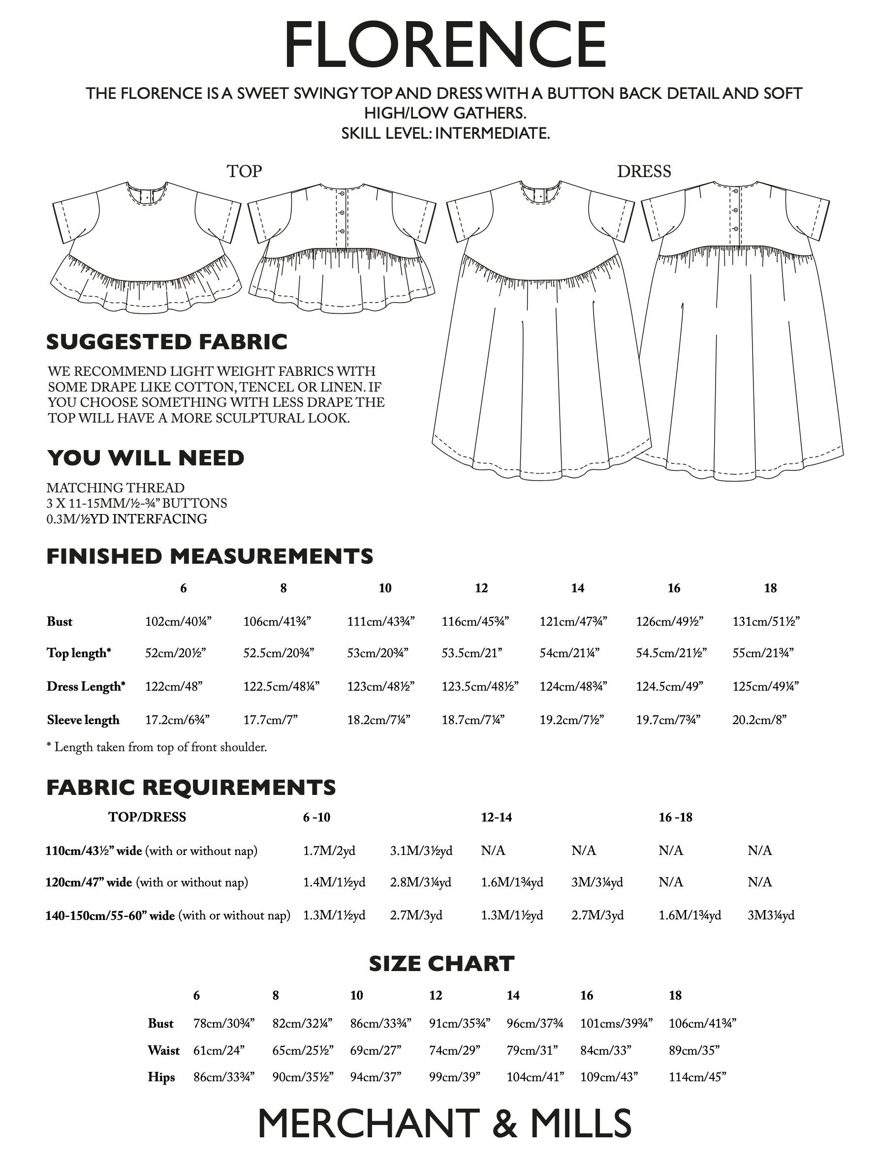 Merchant & Mills Florence Top and Dress