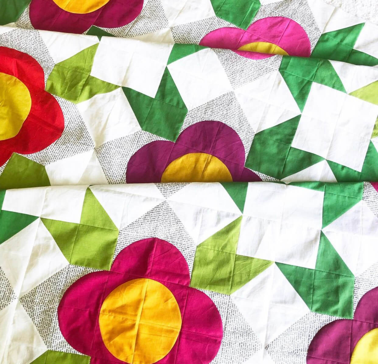 Modern Handcraft Flower Shop Quilt