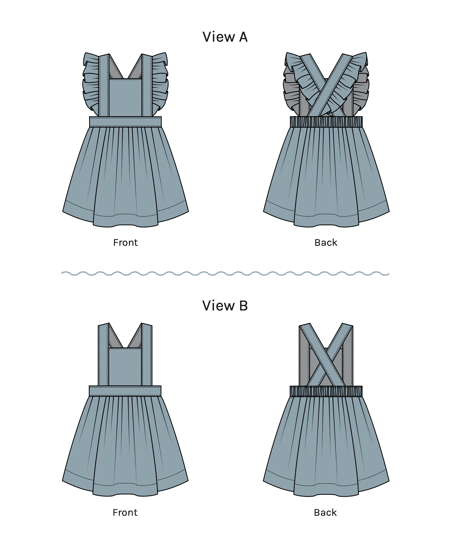 Oh Me Oh My Baby/Child Flutter Pinafore Dress