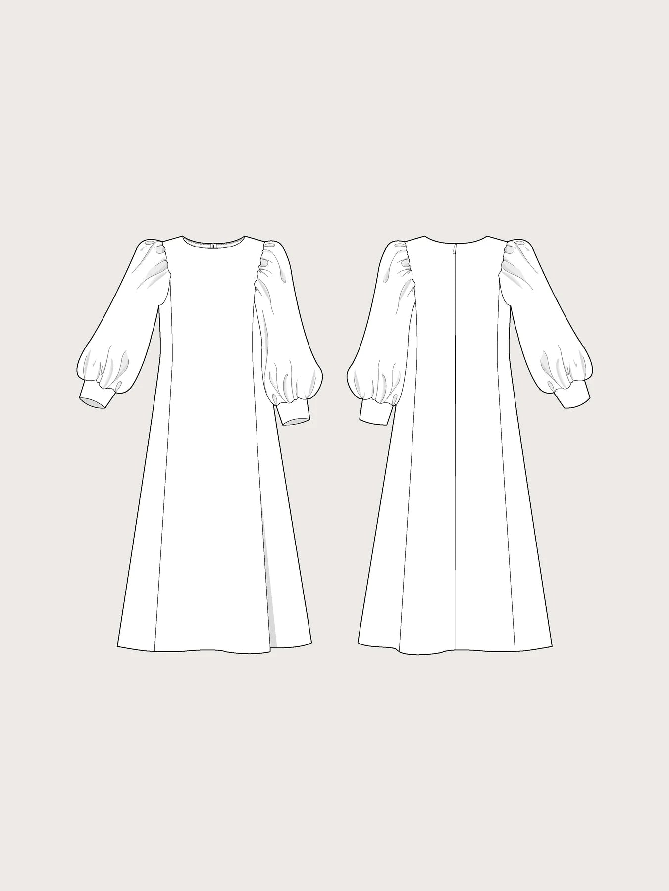The Assembly Line Flutter Sleeve Dress