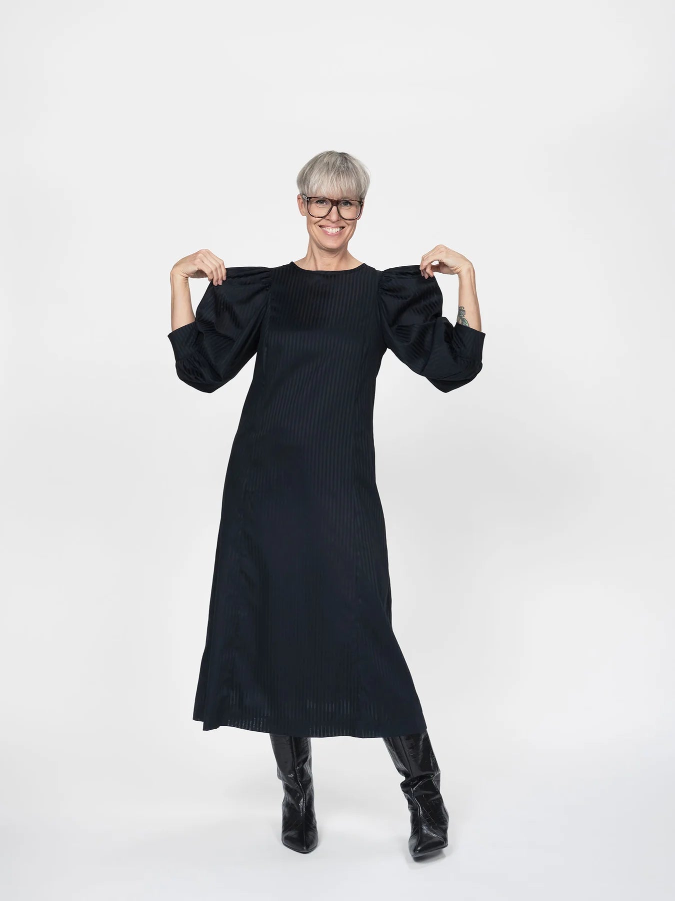 The Assembly Line Flutter Sleeve Dress