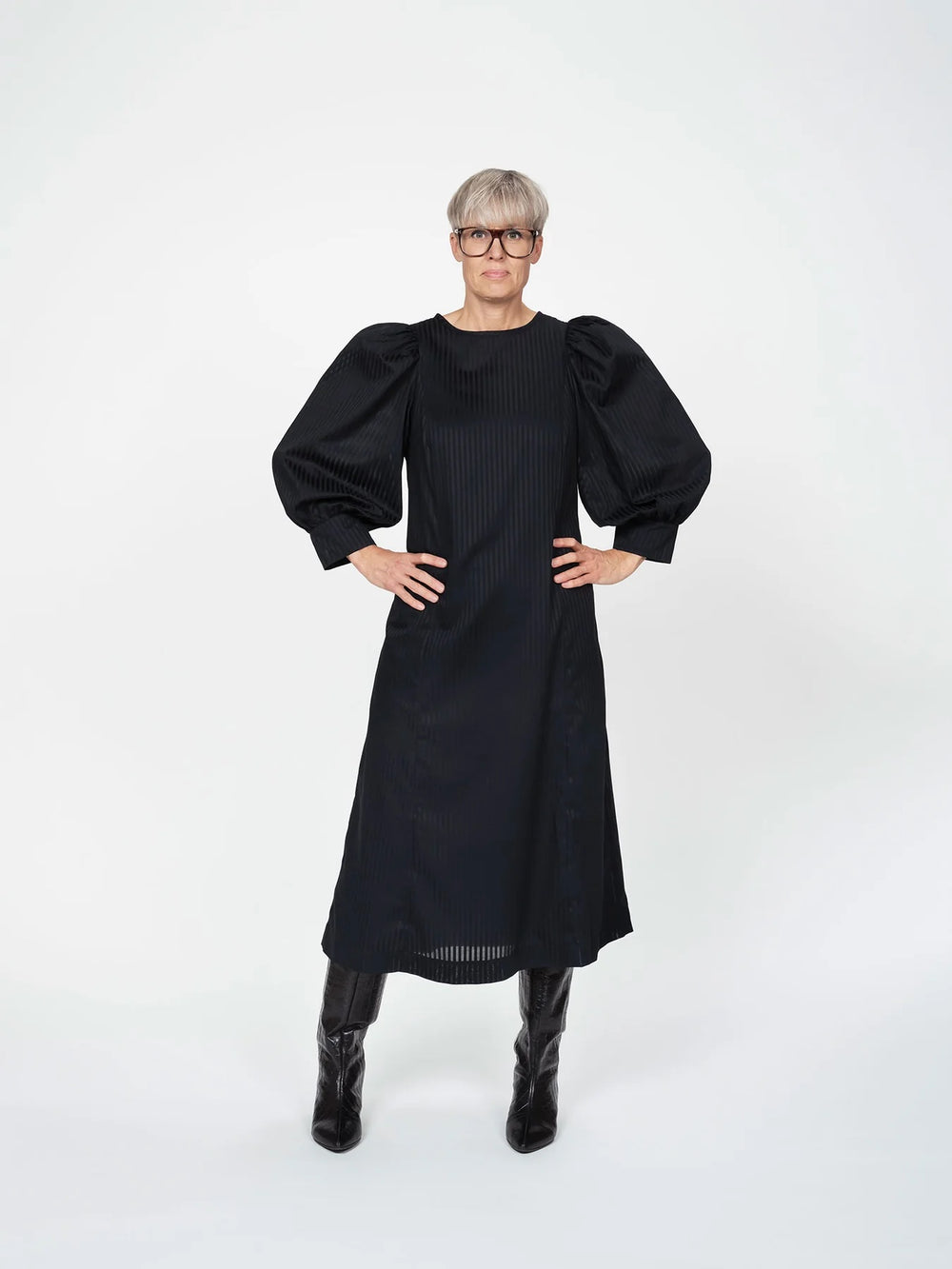 The Assembly Line Flutter Sleeve Dress