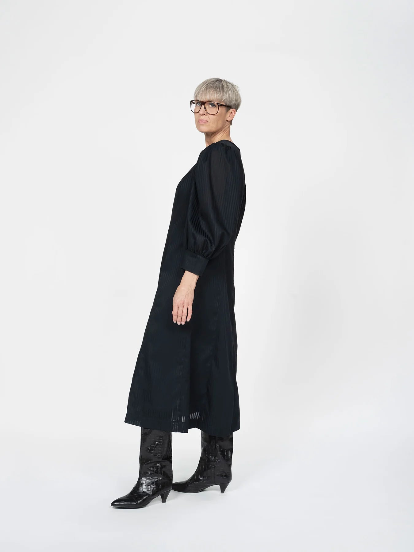 The Assembly Line Flutter Sleeve Dress