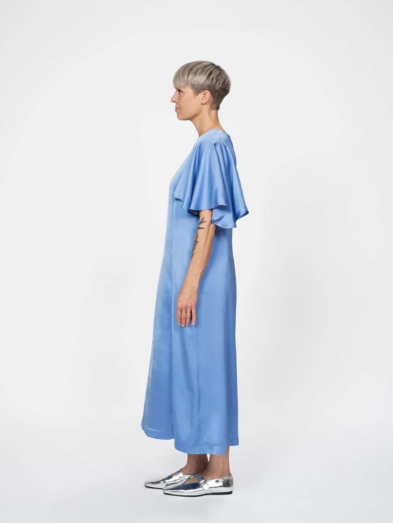 The Assembly Line Flutter Sleeve Dress