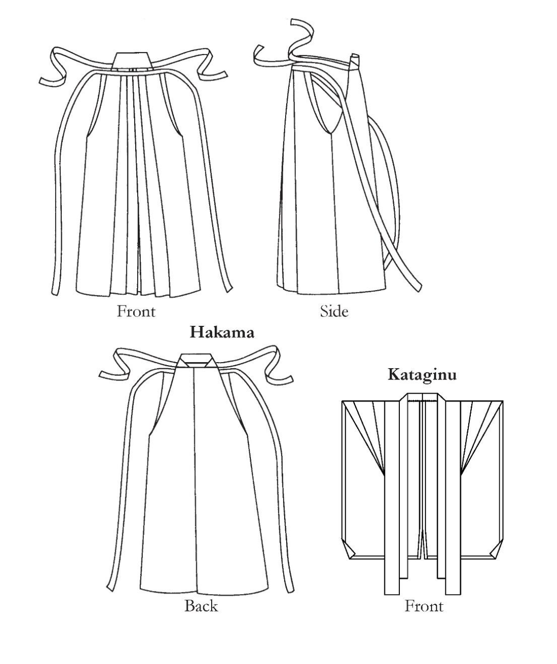 Folkwear 151 Japanese Hakama and Kataginu