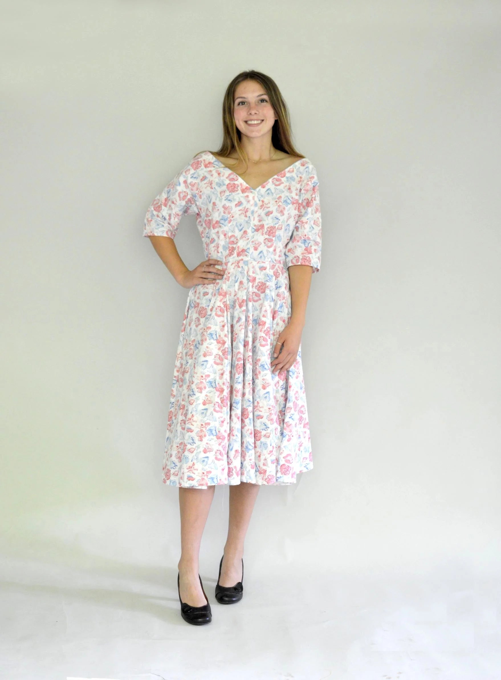 Folkwear 241 Fifties Fit and Flair Dress