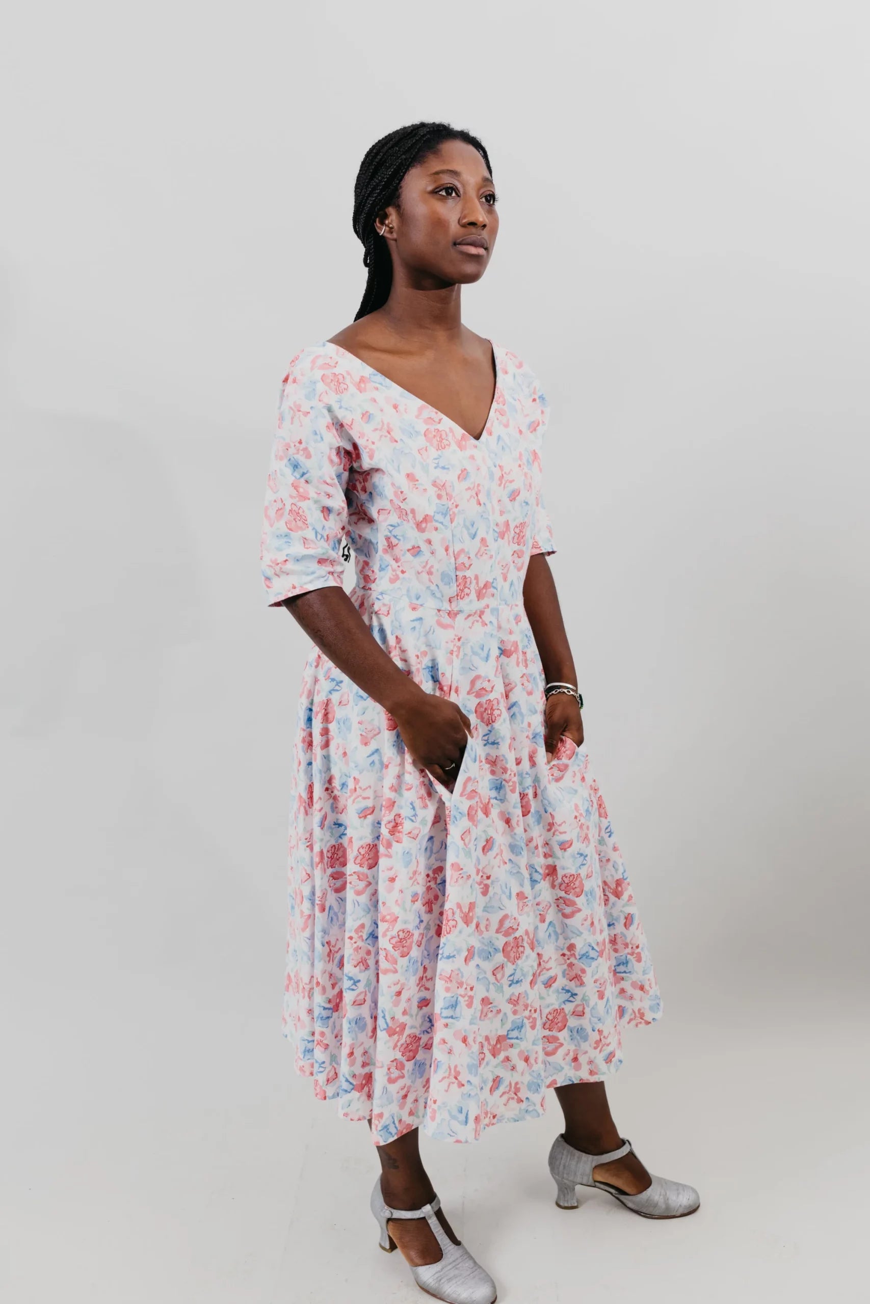 Folkwear 241 Fifties Fit and Flair Dress