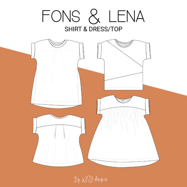 WISJ Designs Children's Fons Shirt and Lena Dress/Top