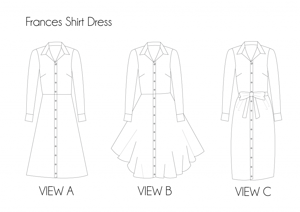 Pattern Sewciety Frances Shirt Dress