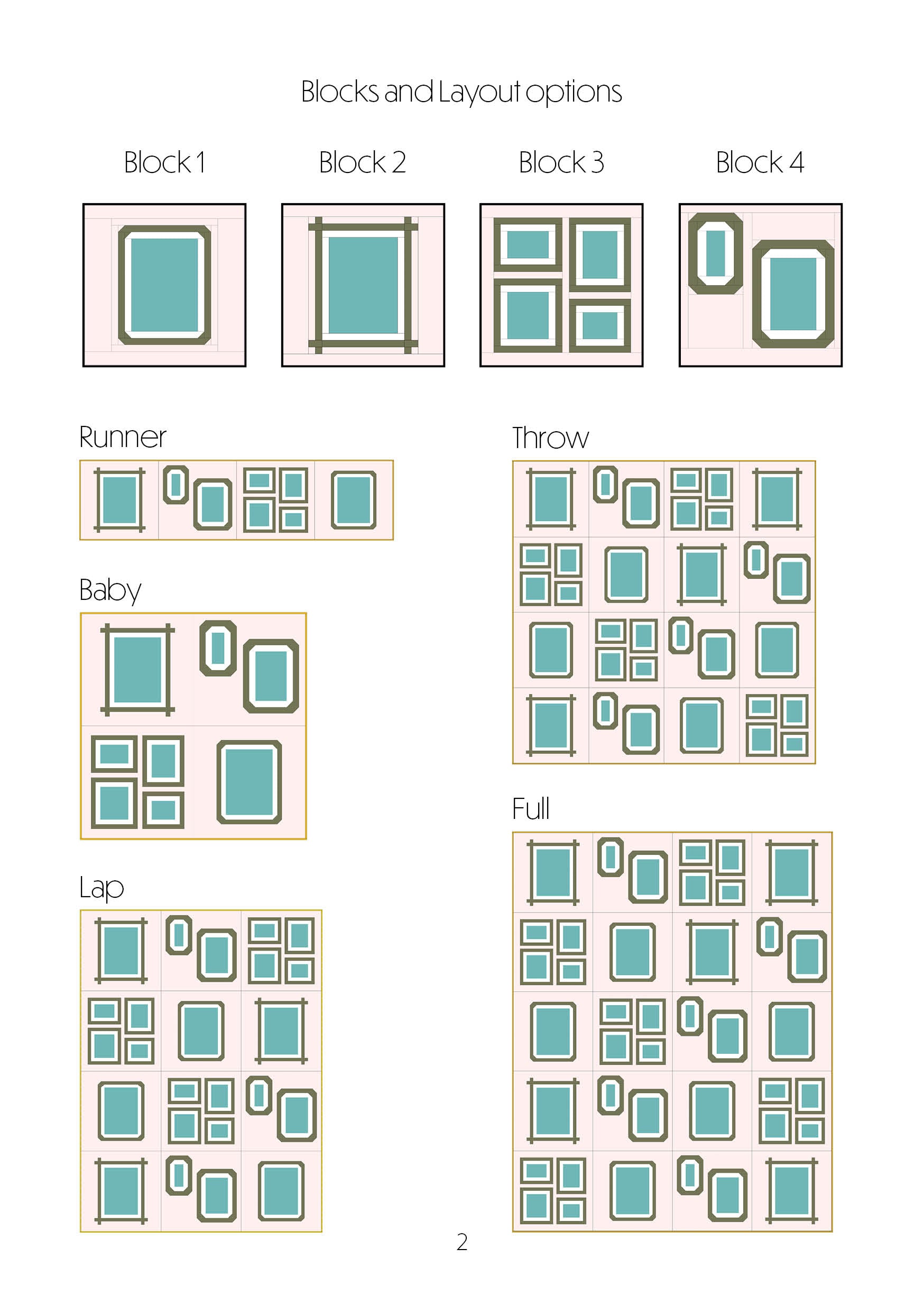 Lou Orth Designs Gallery Wall Quilt PDF