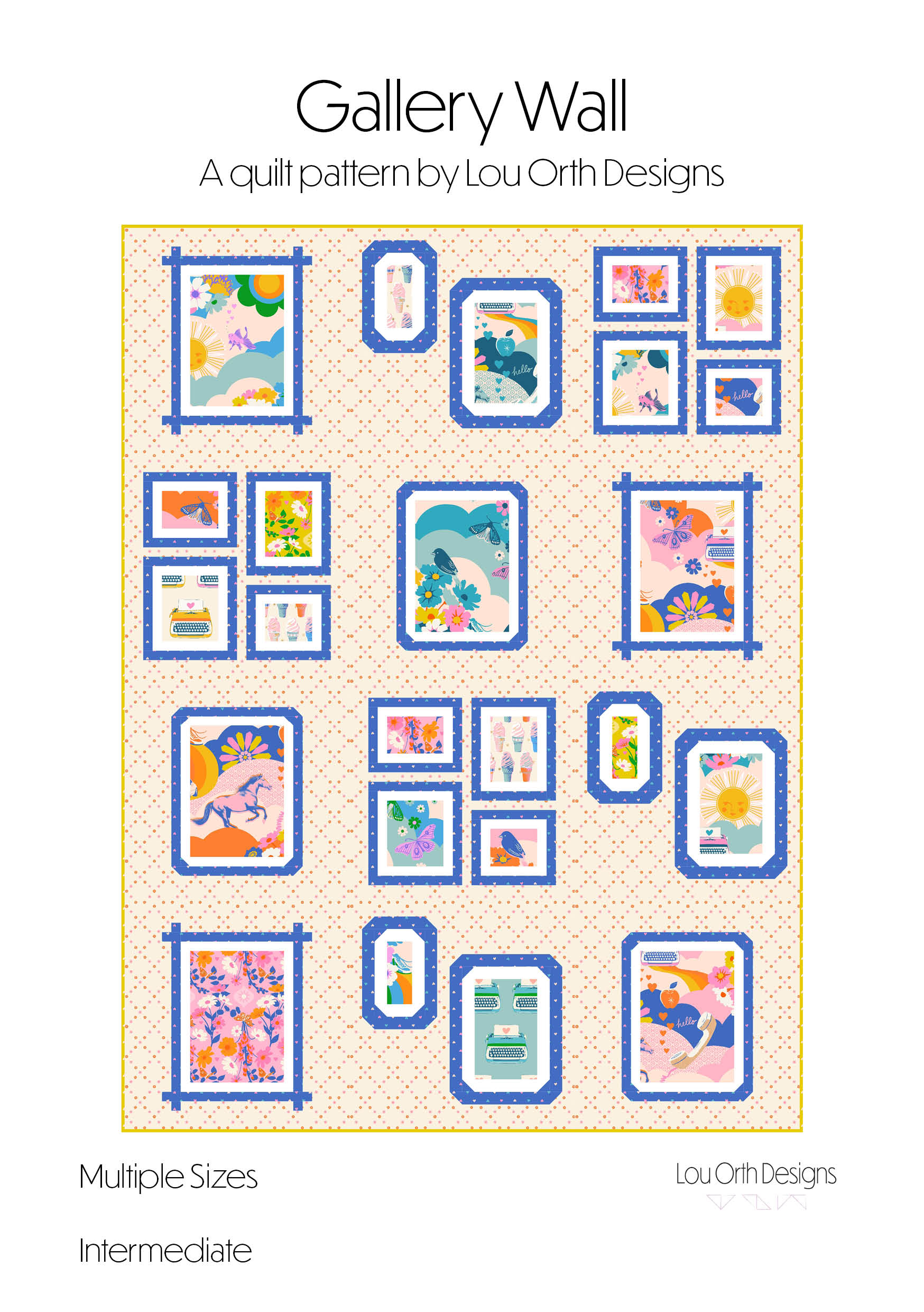 Lou Orth Designs Gallery Wall Quilt PDF