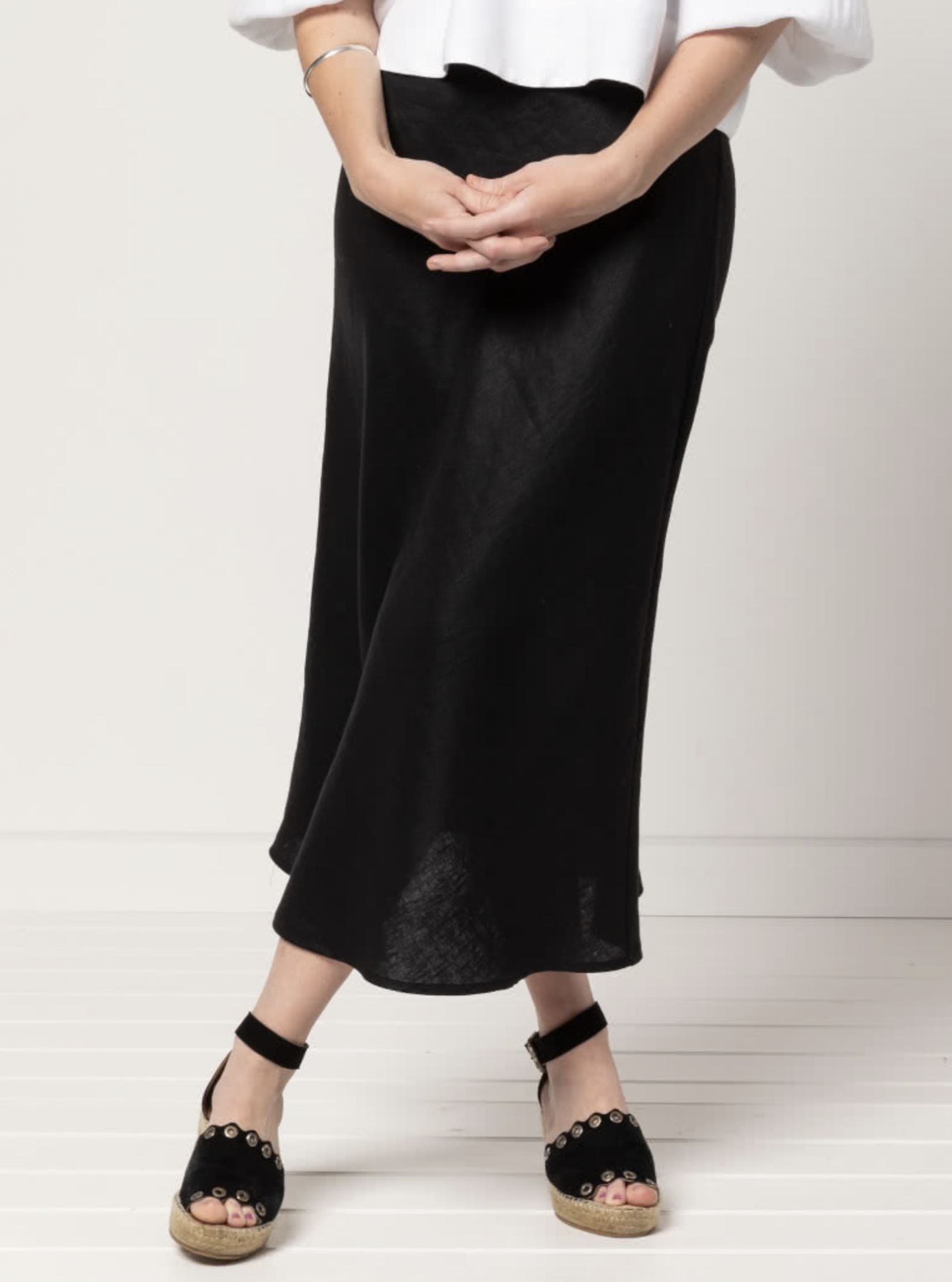 Style Arc Genoa Bias Cut Skirt