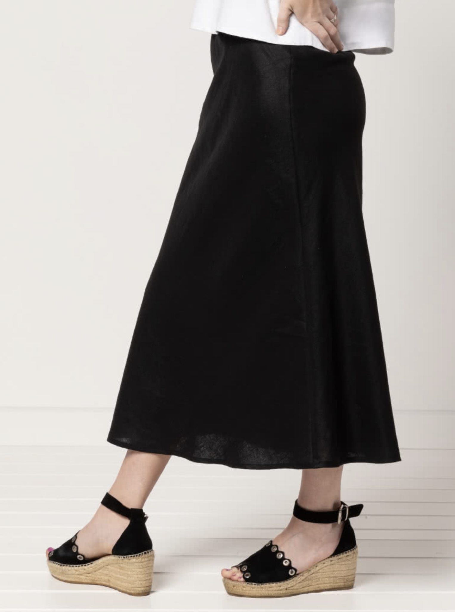 Style Arc Genoa Bias Cut Skirt