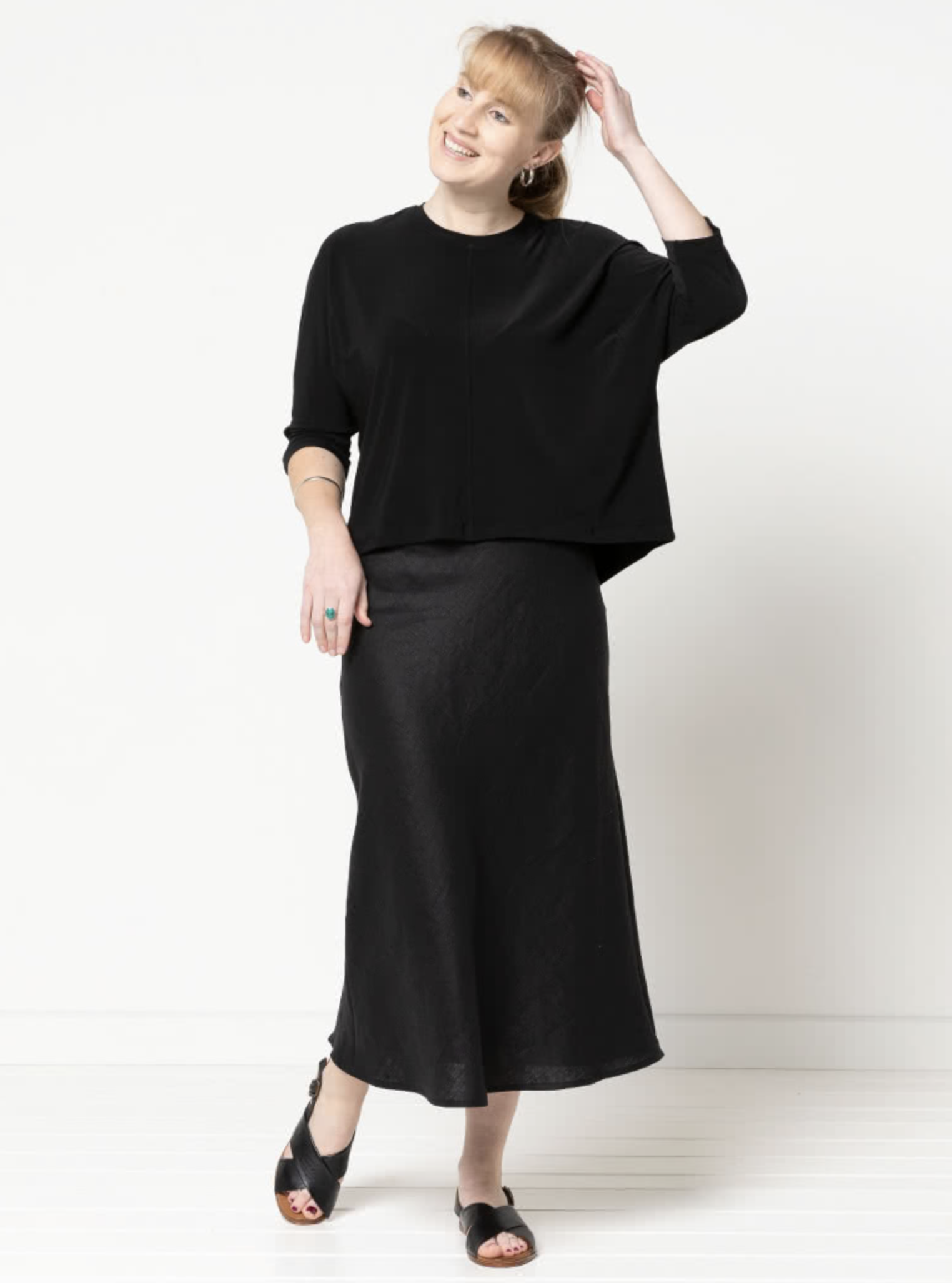 Style Arc Genoa Bias Cut Skirt