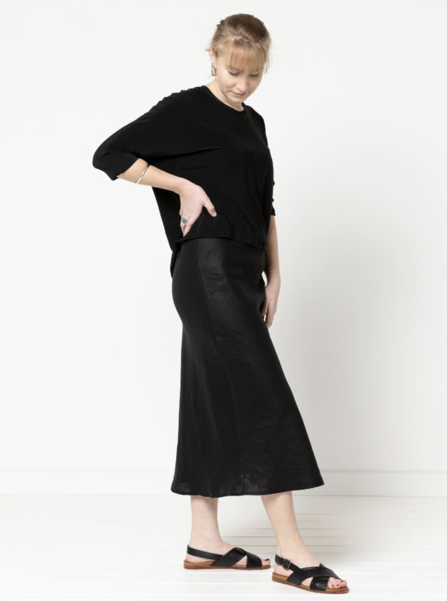 Style Arc Genoa Bias Cut Skirt