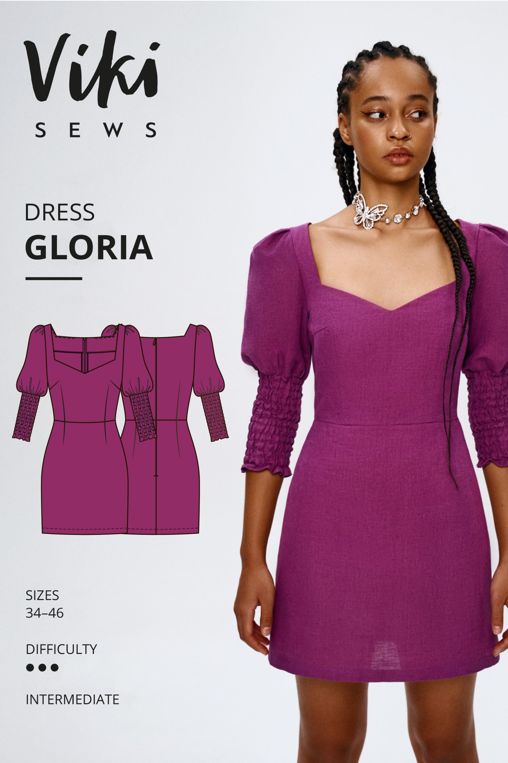 Vikisews Gloria Dress The Fold Line