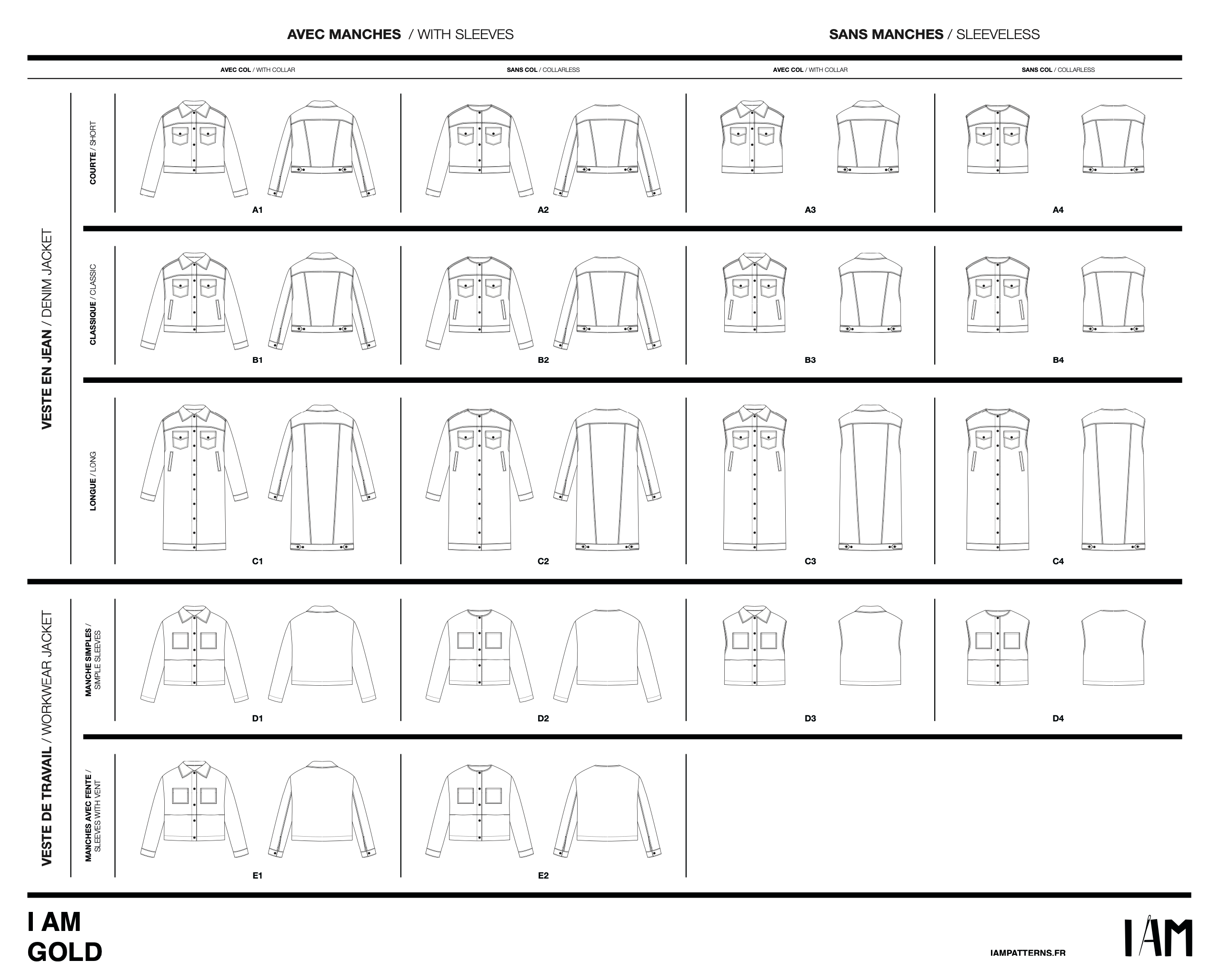 I AM Patterns Gold Jacket