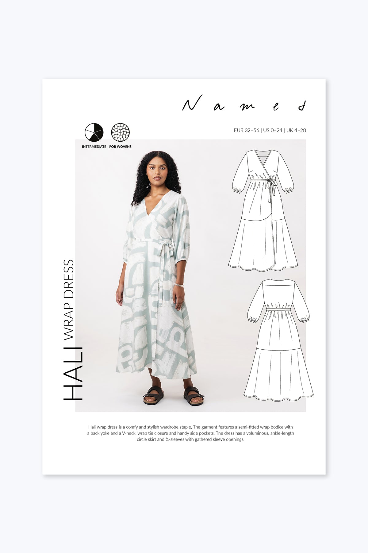 Named Hali Wrap Dress