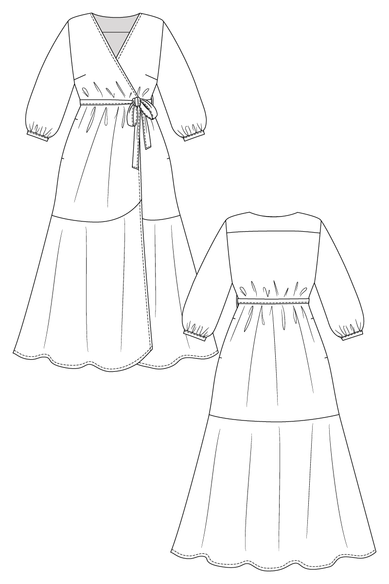 Named Hali Wrap Dress