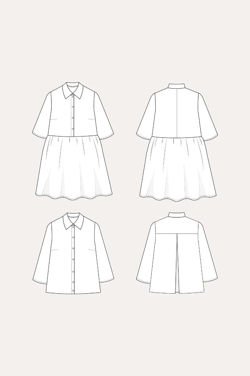 NH Patterns Hampton Dress and Shirt