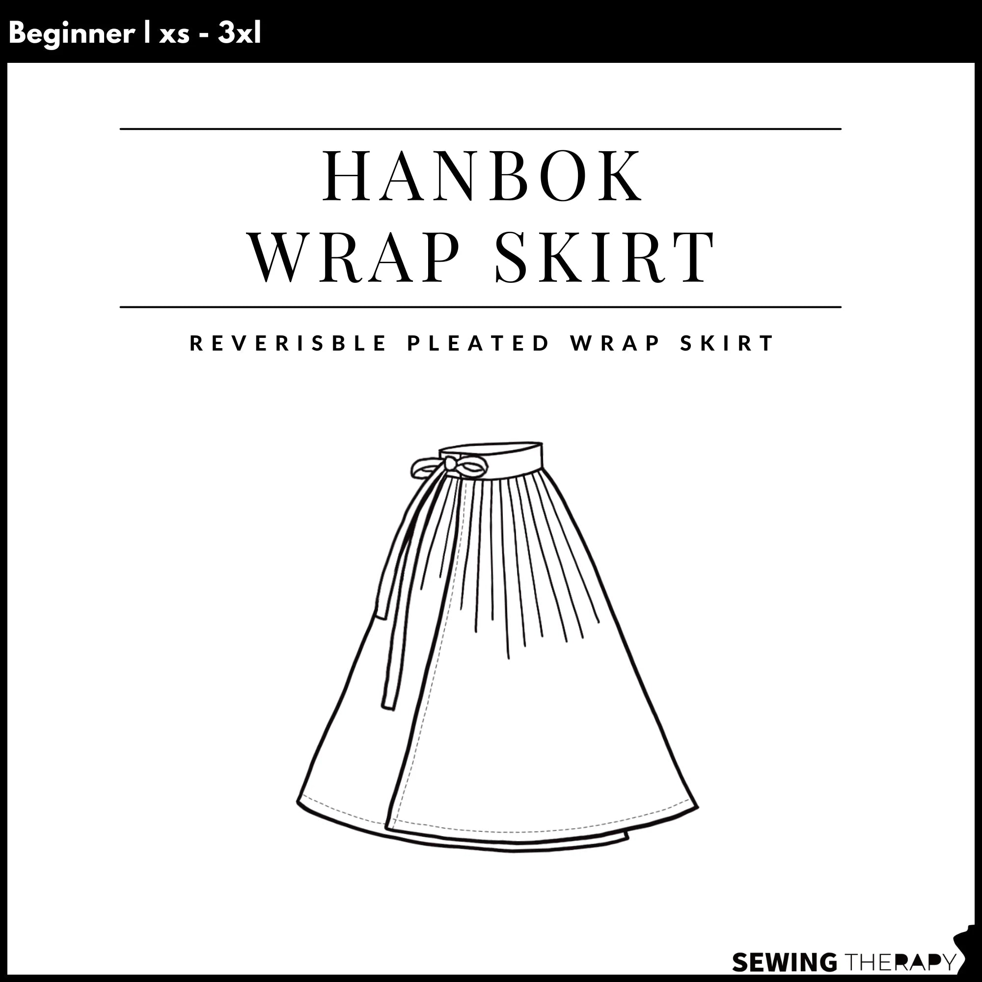 Sewing Therapy Hanbok Wrap Skirt