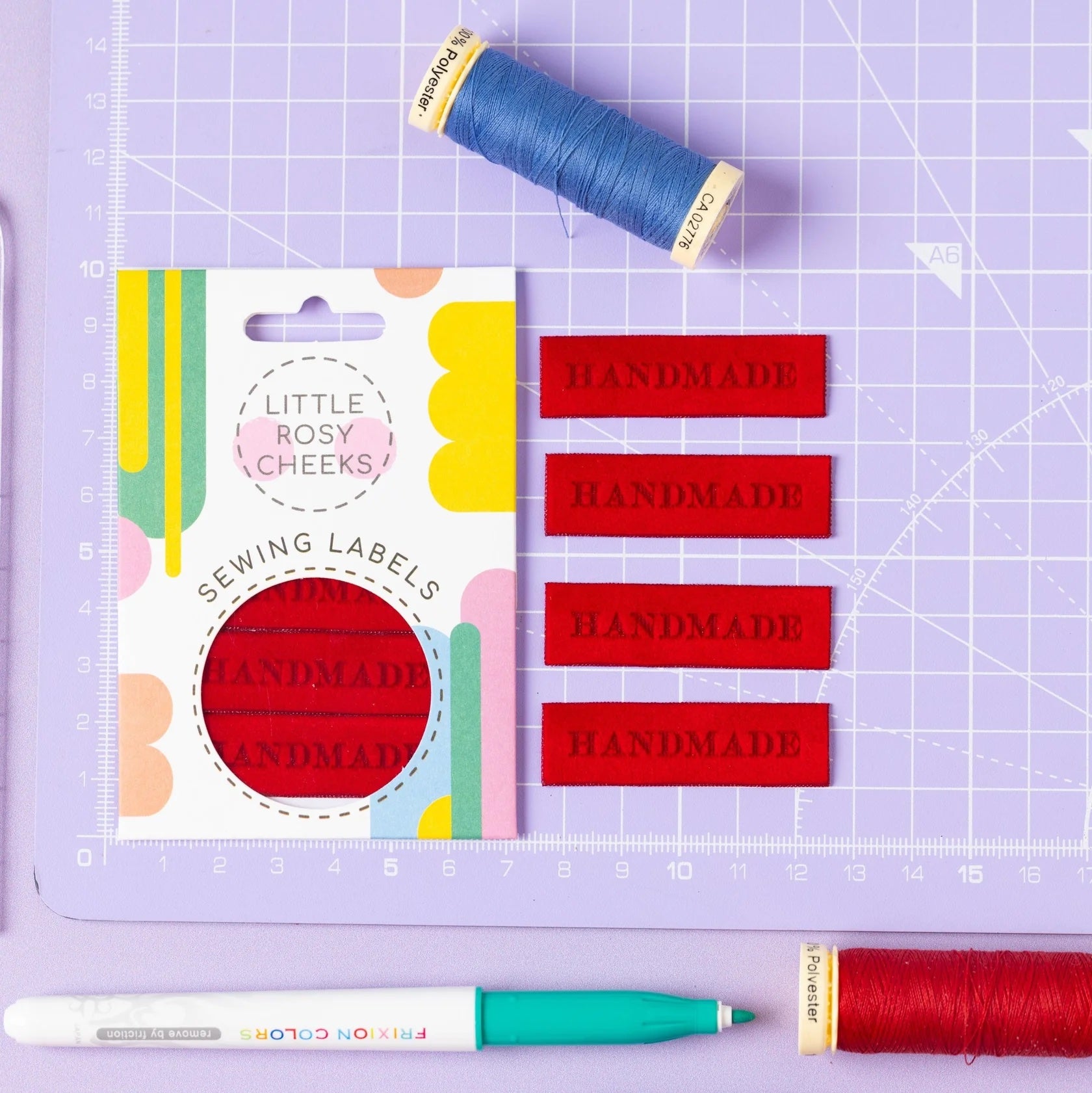Little Rosy Cheeks 'Handmade Velvet (Red)' Labels