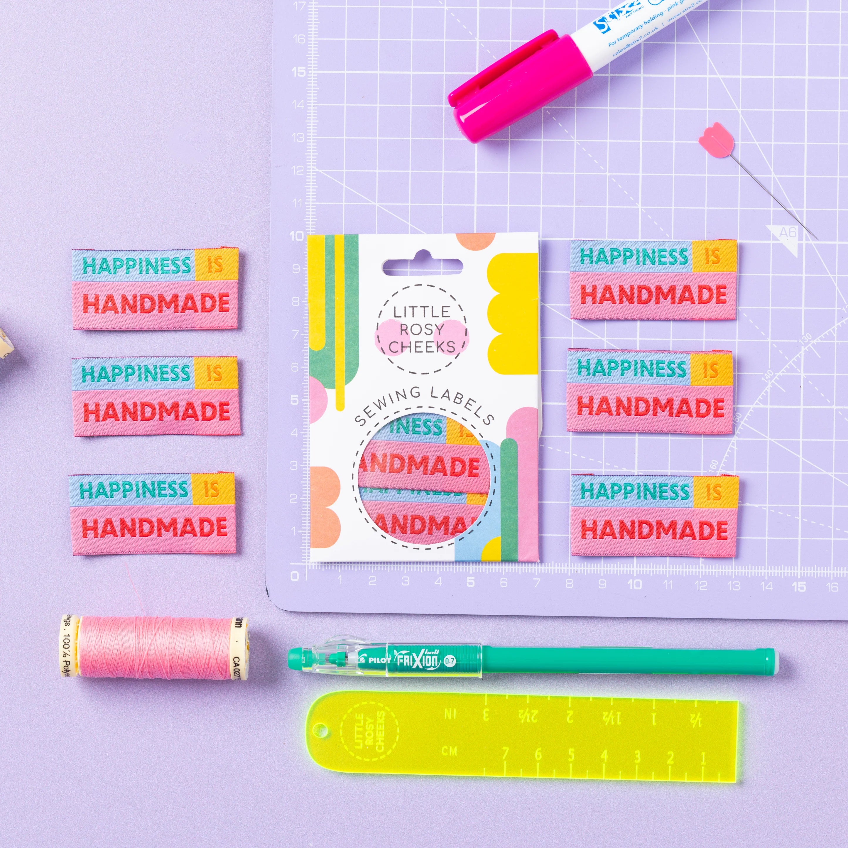 Little Rosy Cheeks 'Happiness Is Handmade' Labels