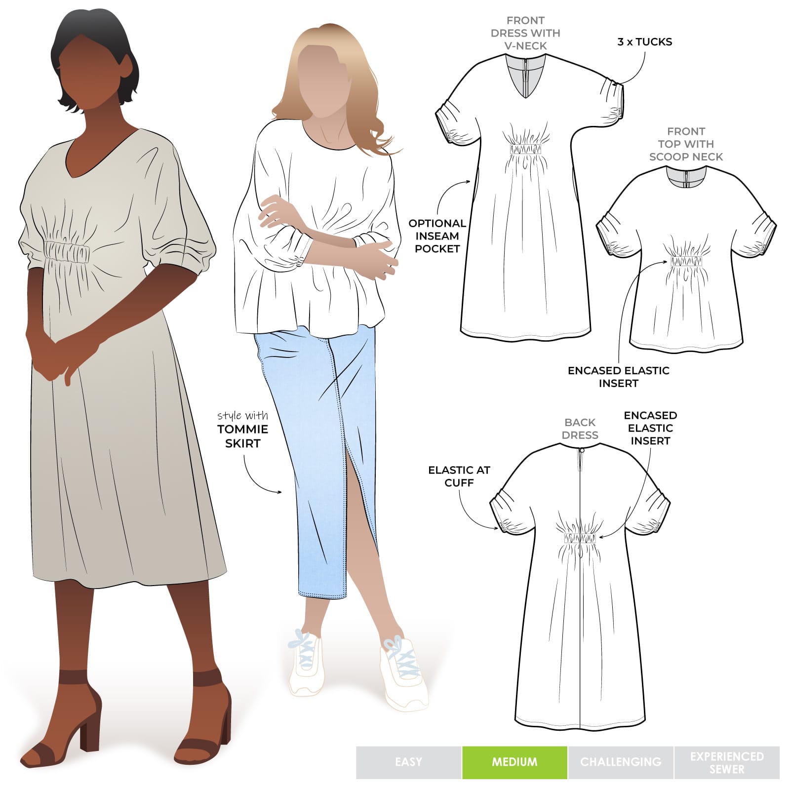 Style Arc Harry Woven Top and Dress