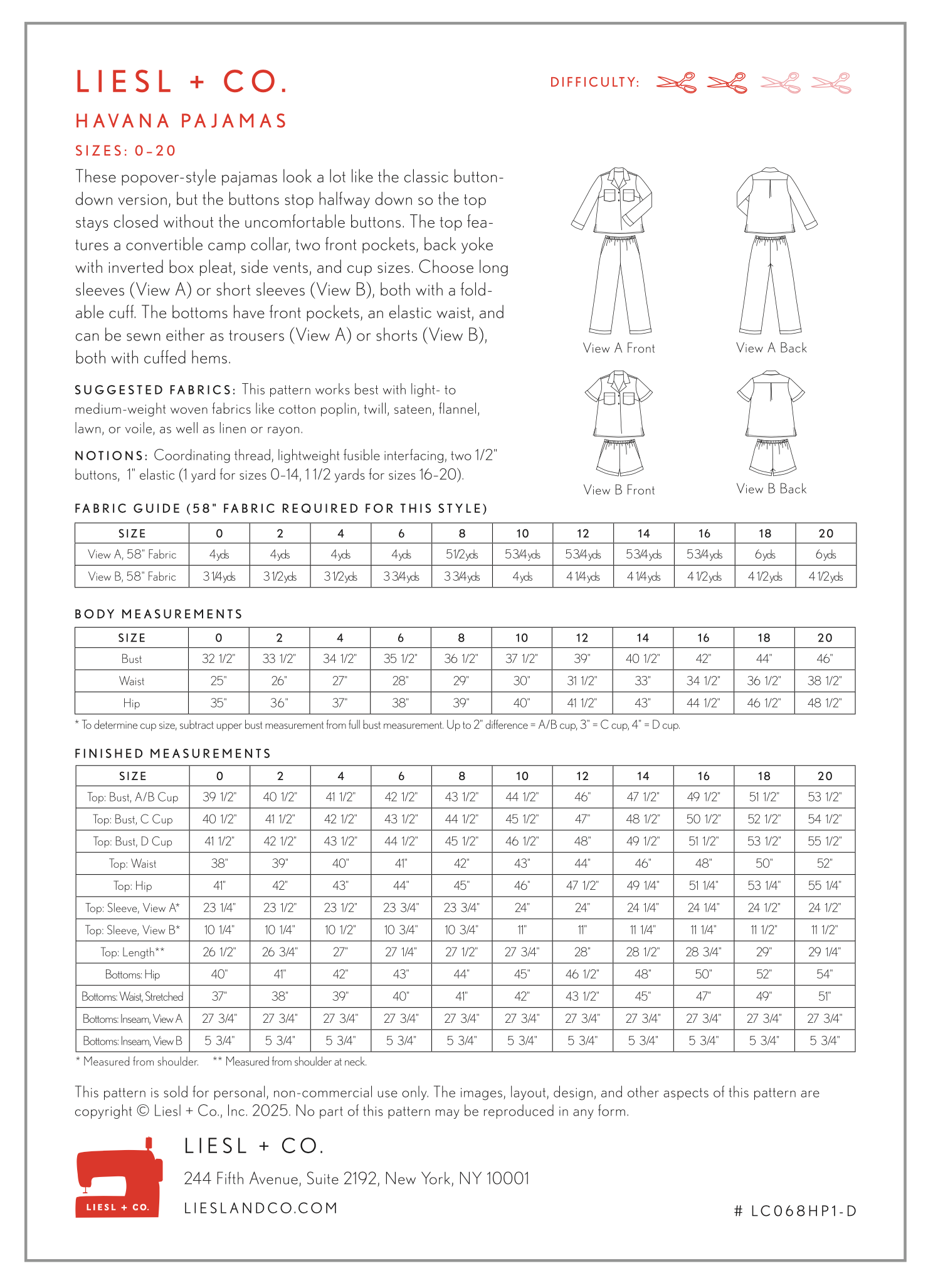 Liesl + Co Havana Pajamas