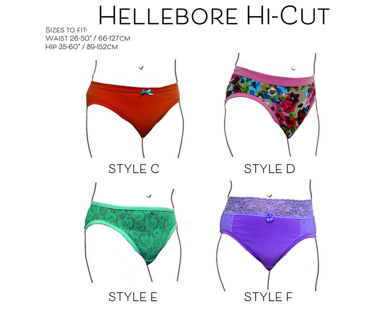 Primrose Dawn Hellebore Hi-Cut Panty PDF