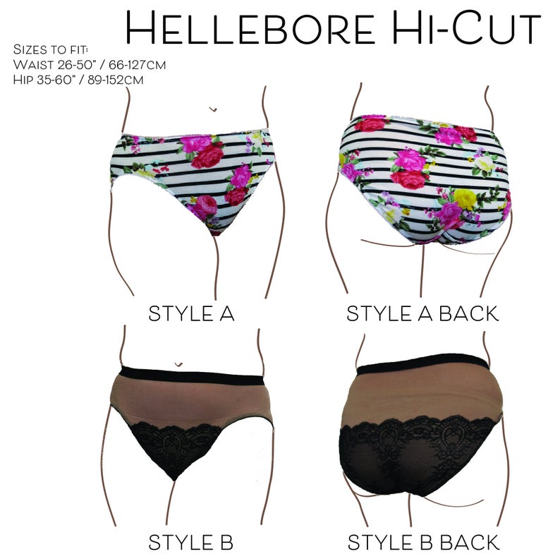 Primrose Dawn Hellebore Hi-Cut Panty PDF