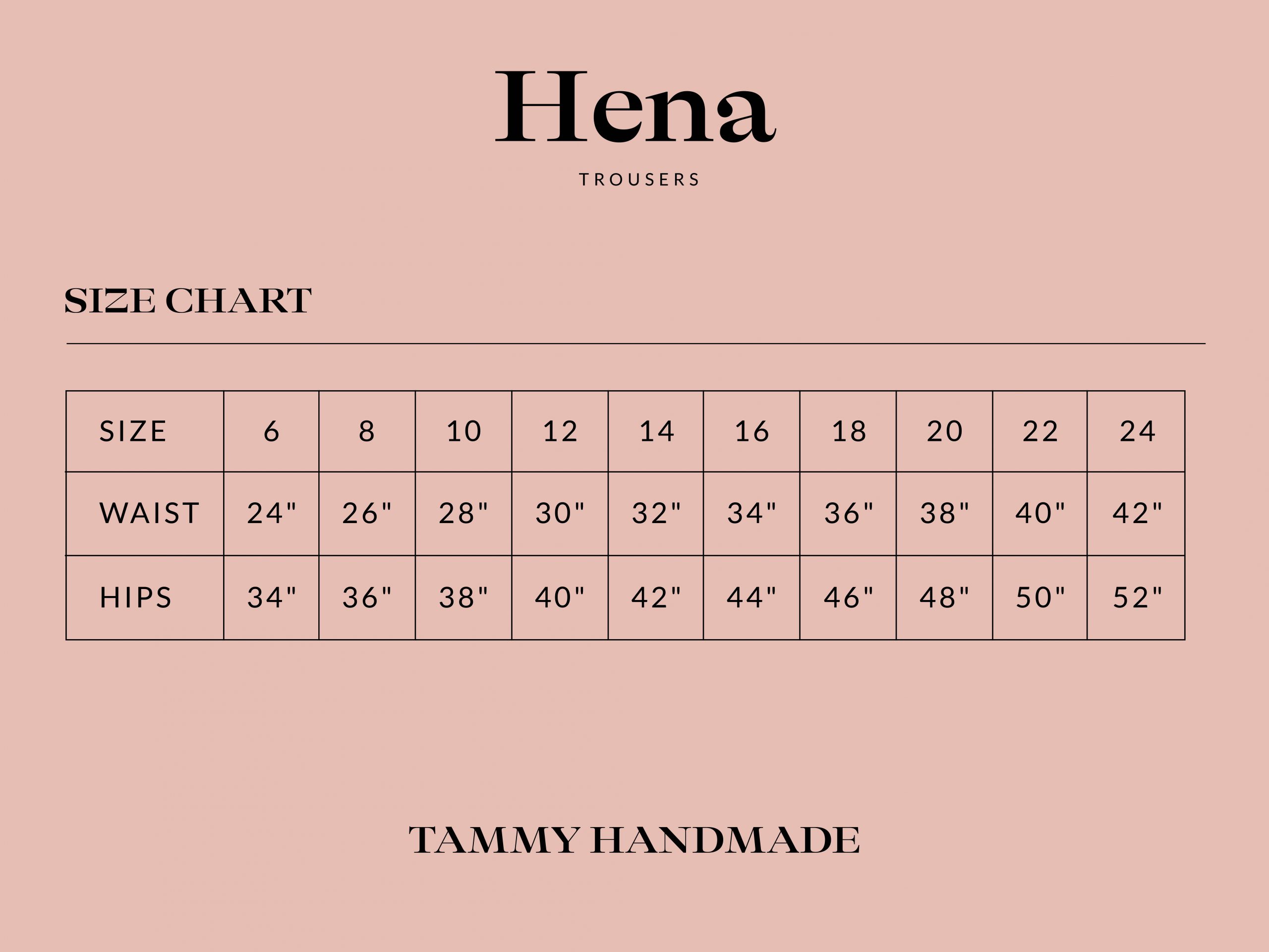 Tammy Handmade Hena Trousers