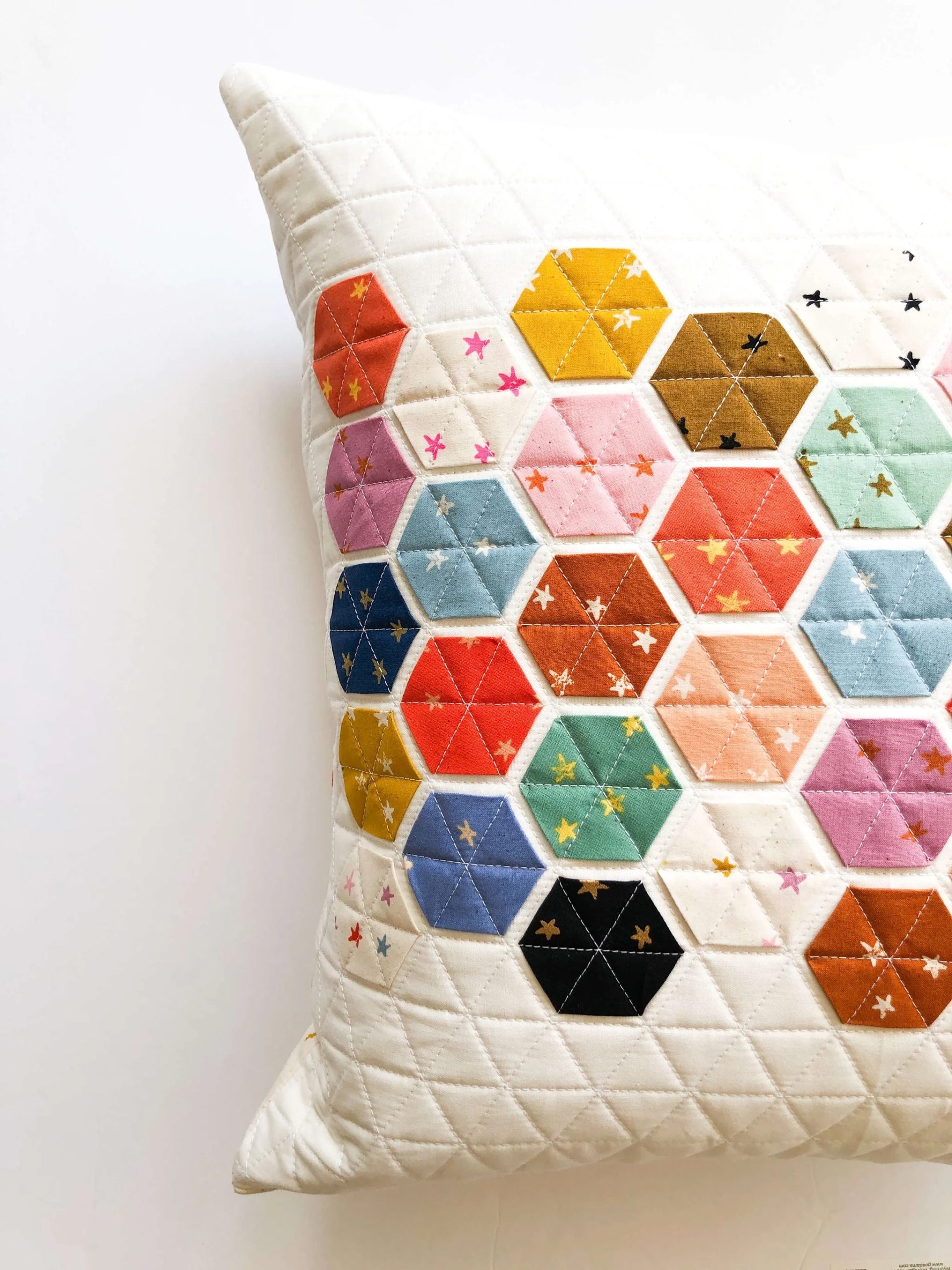 Modern Handcraft Hexie Pillow