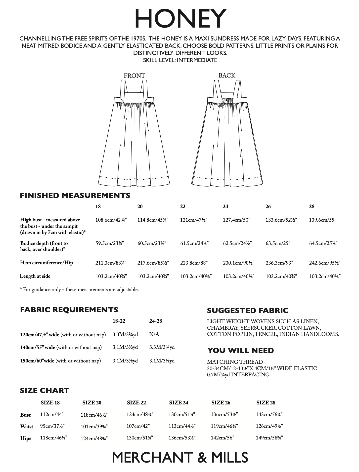 Merchant & Mills Honey Dress