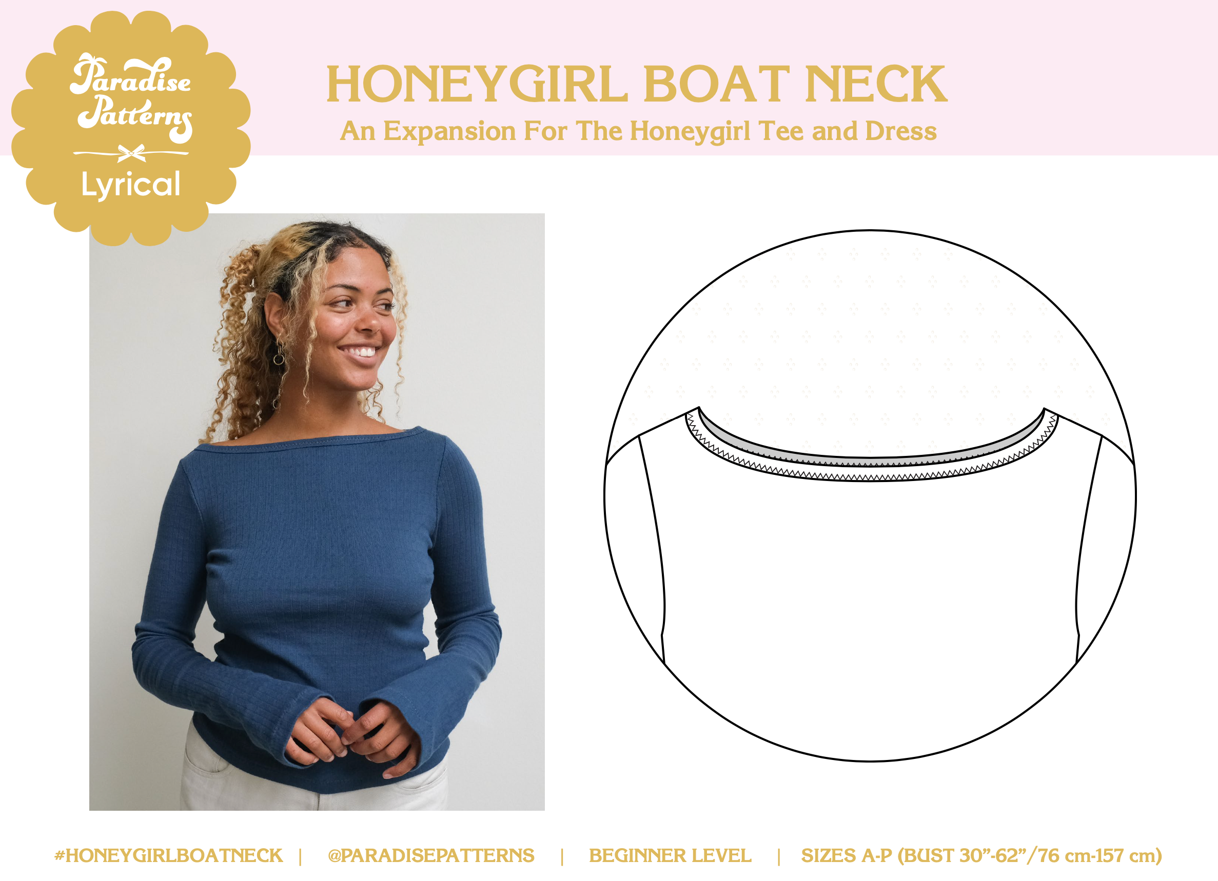 Paradise Patterns Honeygirl Tee Expansion